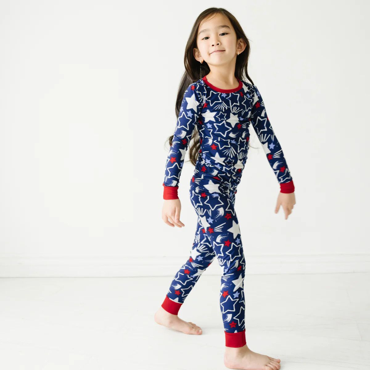 Star Spangled Two-Piece Pajama Set | Little Sleepies