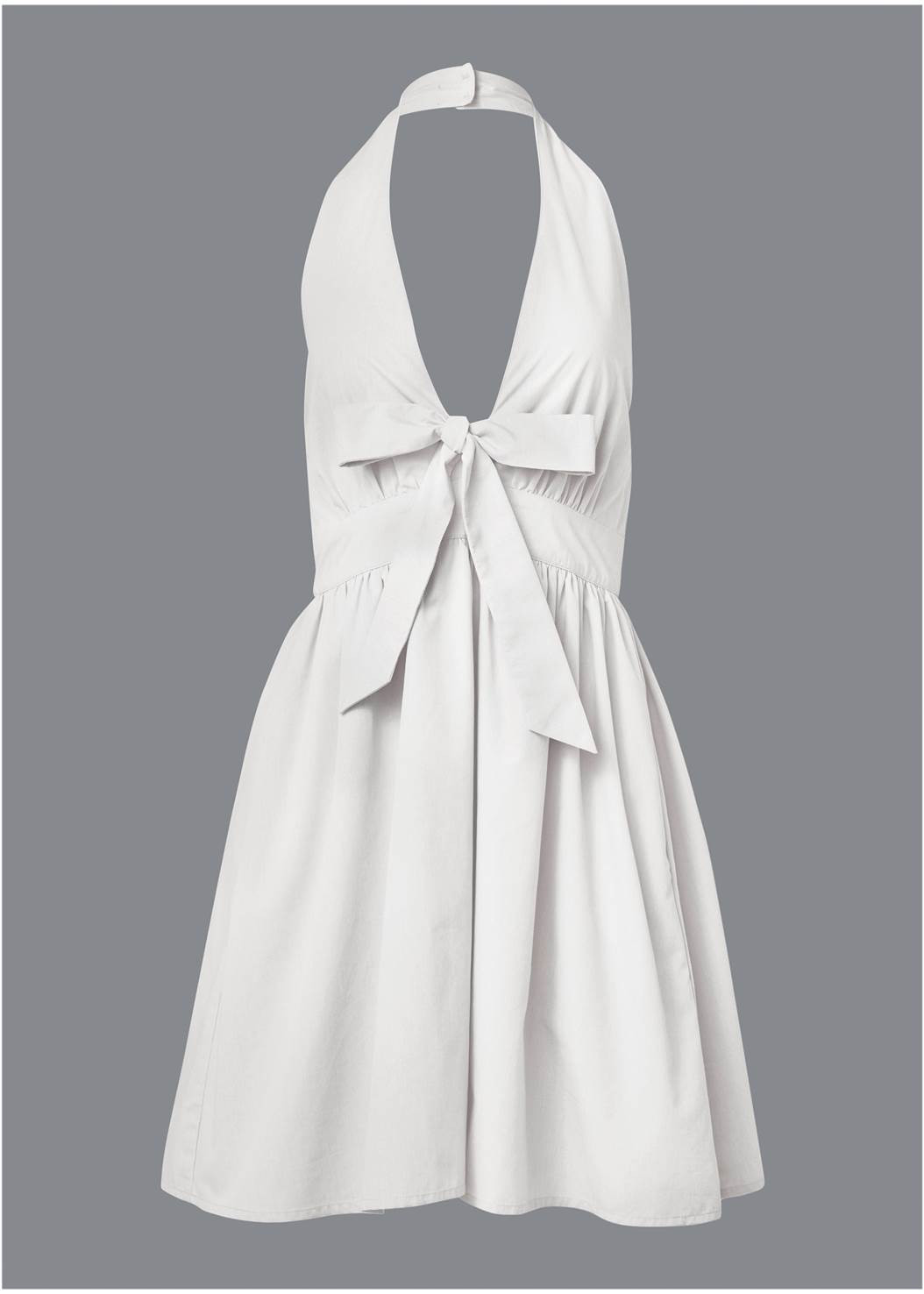 Tie-Front Halter Mini Dress | VENUS