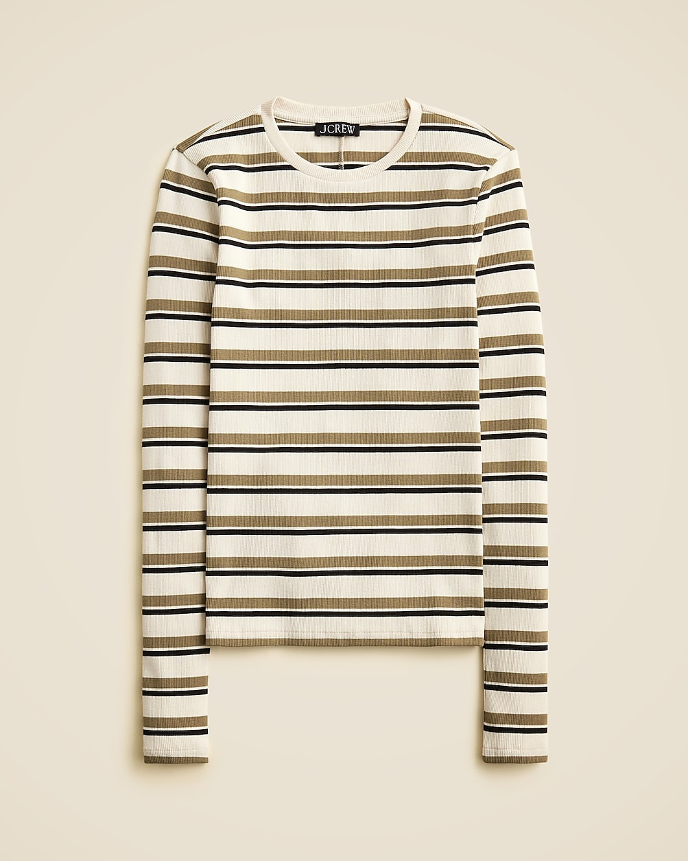 Perfect rib long-sleeve T-shirt in stripe | J. Crew US