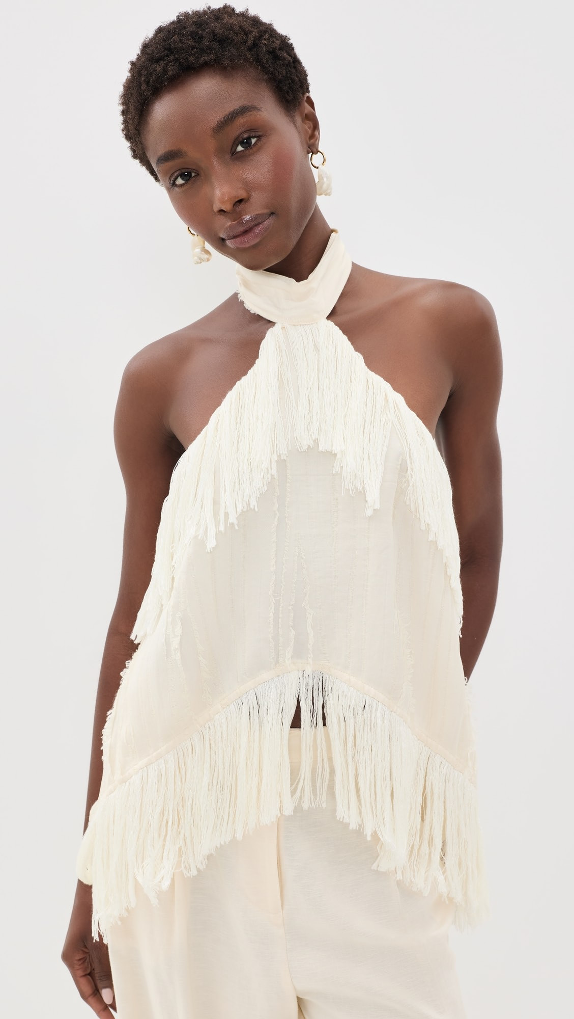 Yellow the Label Jones Fringe Top | Shopbop | Shopbop