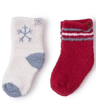 Barefoot Dreams CozyChic Lite� Baby Holiday Sock Set - One Size | Dillard's