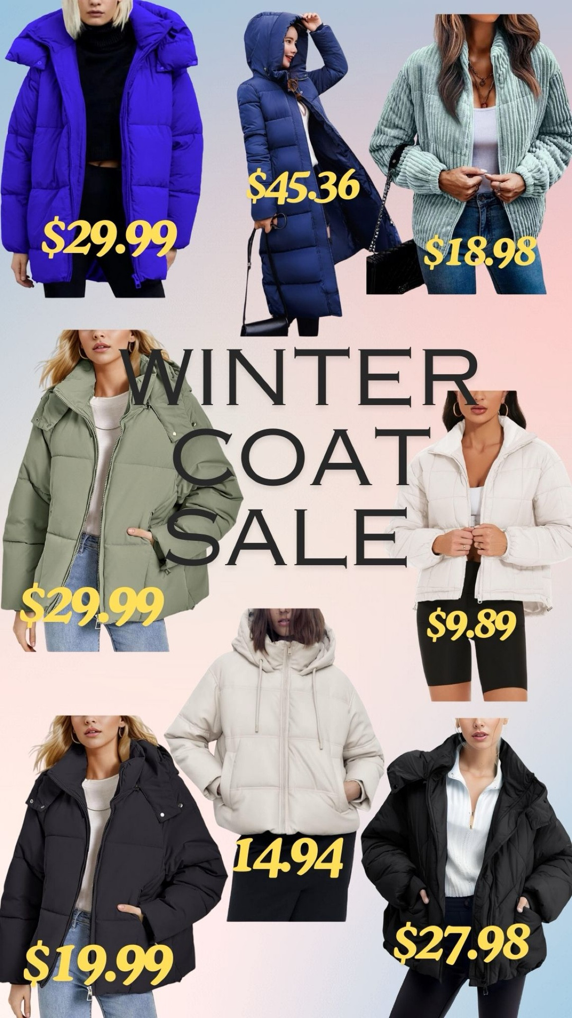 Winter coat sale is happening!! Coats $50.00 or LESS and I do mean LESS!!!!!! 

#LTKSummerSales #LTKSeasonal #LTKTravel