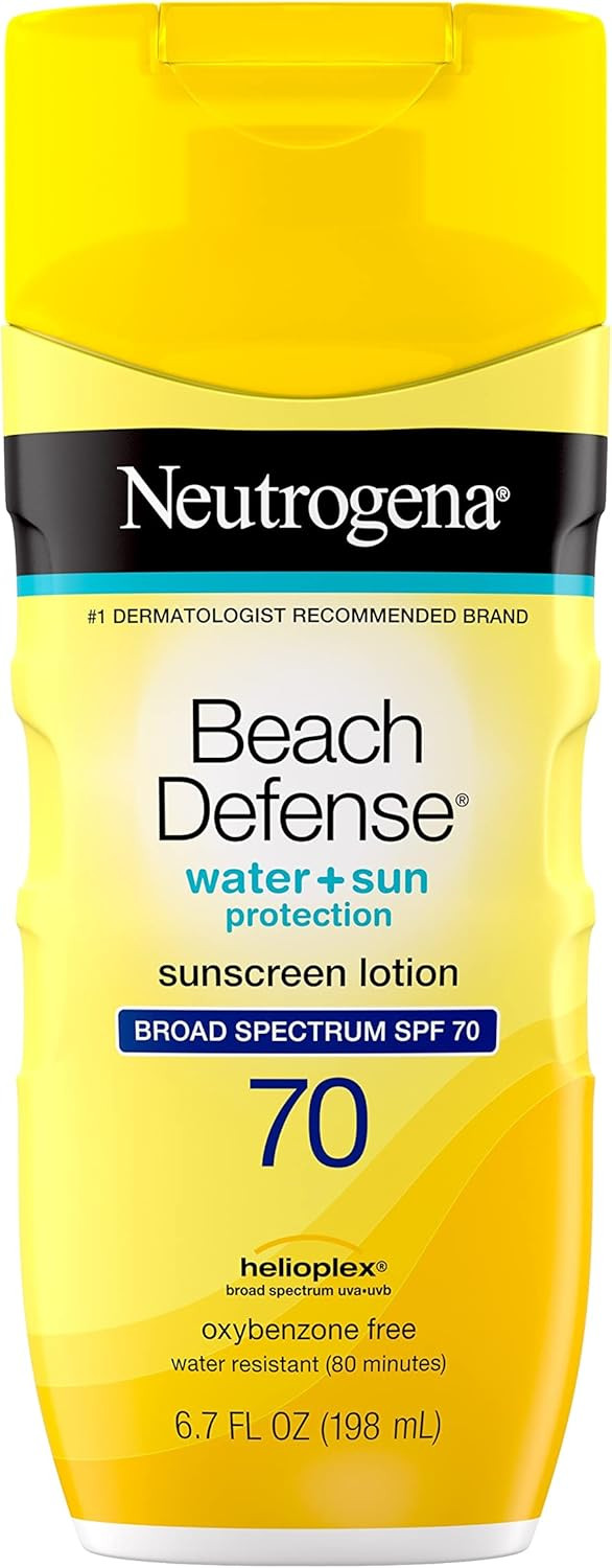 Neutrogena Beach Defense Water Resistant Sunscreen Lotion with Broad Spectrum SPF 70, Oil-Free an... | Amazon (US)