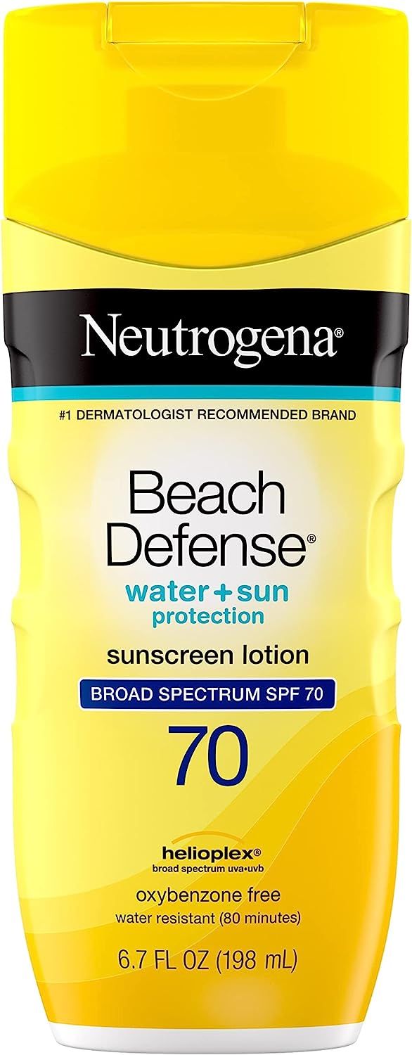 Neutrogena Beach Defense Water Resistant Sunscreen Lotion with Broad Spectrum SPF 70, Oil-Free an... | Amazon (US)