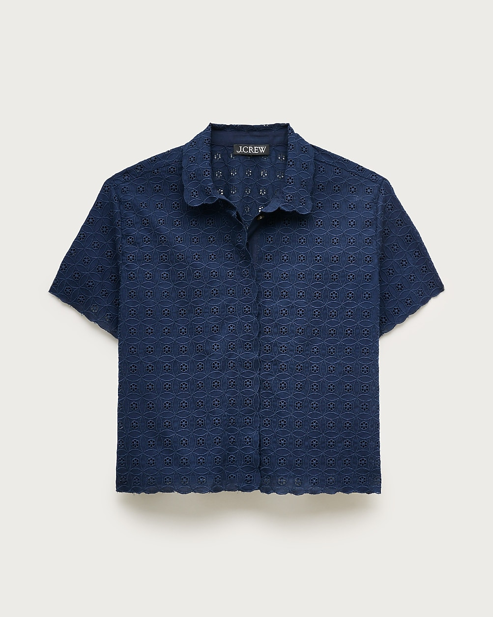 Gamine button-down shirt in eyelet | J. Crew US