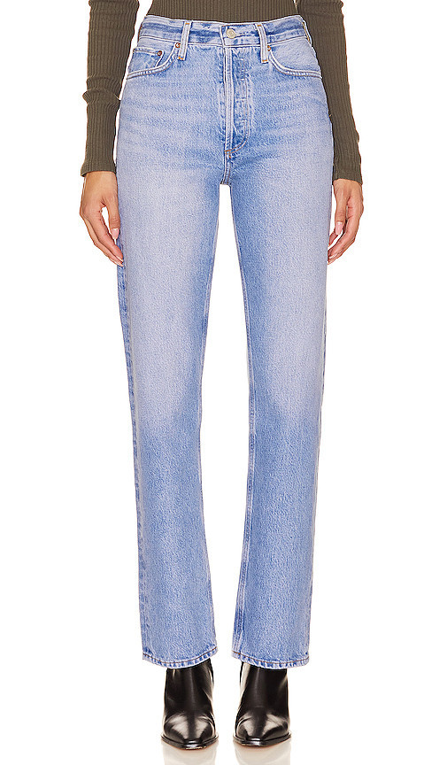 AGOLDE 90's Pinch Waist Straight Jeans in Infinite. Size 25 | Revolve Clothing (Global)