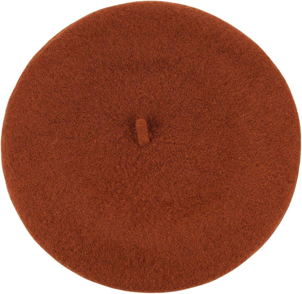 NYFASHION101 French Style Lightweight Casual Classic Solid Color Wool Beret | Amazon (US)