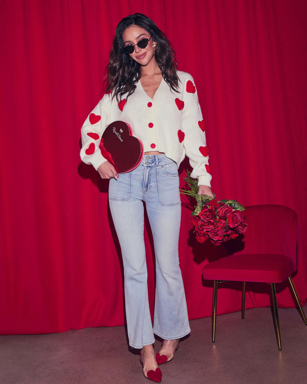 Listen To Your Heart Knit Button Front Cardigan | VICI