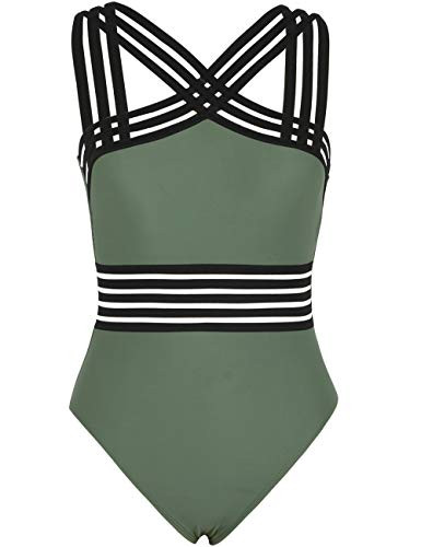 Hilor Swimsuit for Women Best Tummy Control Swimwear Slimming One Piece Bathing Suits Black S/US4... | Amazon (US)