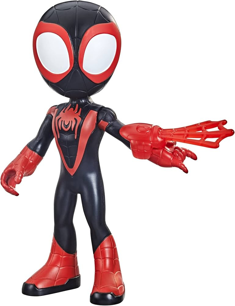 Spidey and His Amazing Friends Supersized Miles Morales: Spider-Man 9-inch Action Figure, Marvel ... | Amazon (US)