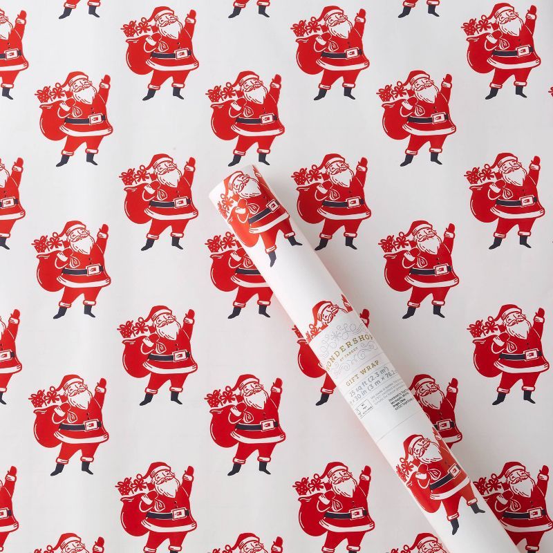 25 sq ft Santa Gift Wrap - Wondershop&#8482; | Target