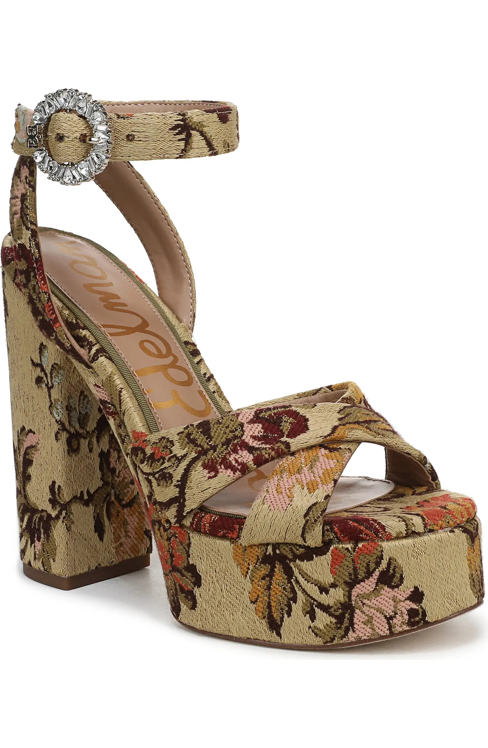 Sam Edelman Savannah Glow Ankle Strap Platform Sandal (Women) | Nordstrom | Nordstrom