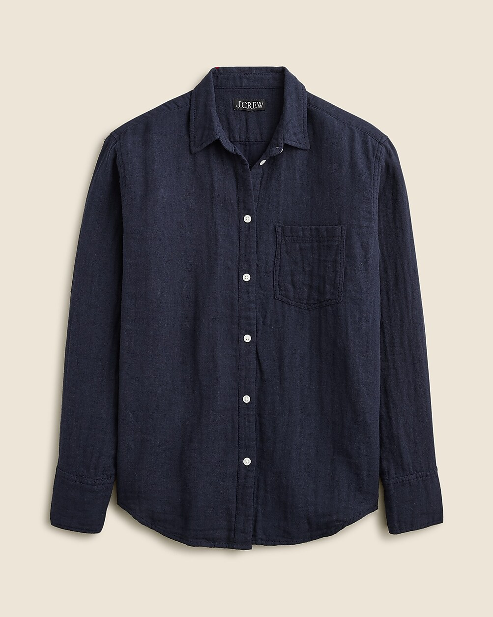 Gar&ccedil;on classic shirt in cotton-linen blend gauze | J. Crew US