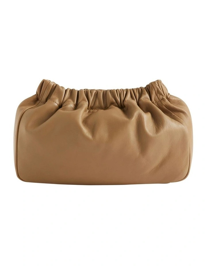 Rouched Leather Clutch | Myer