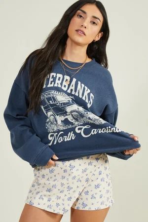 Outer Banks Oversized Fleece Sweatshirt | Altar'd State