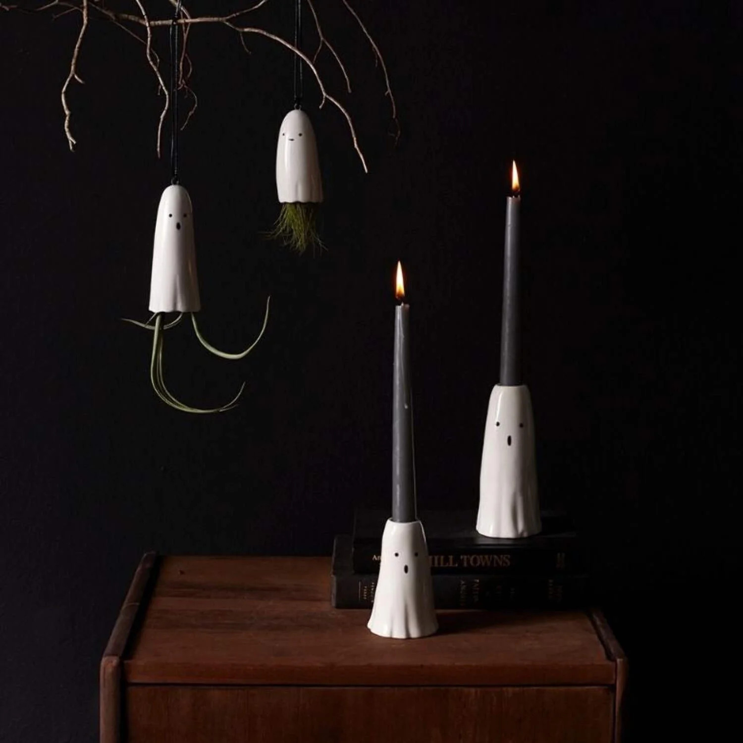 Ceramic Ghost Taper Candle Holder | Walmart (US)