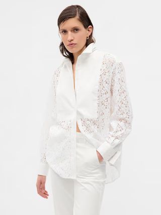 Lace Bib Big Shirt | Gap (US)