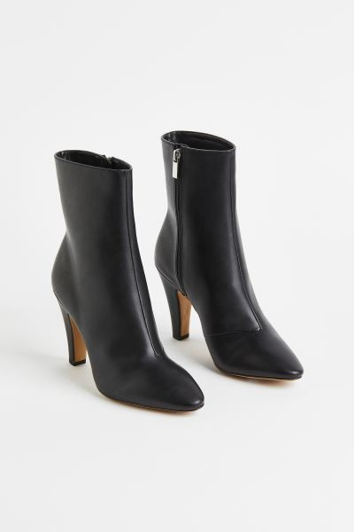Heeled boots - Black - Ladies | H&M GB | H&M (UK, MY, IN, SG, PH, TW, HK)