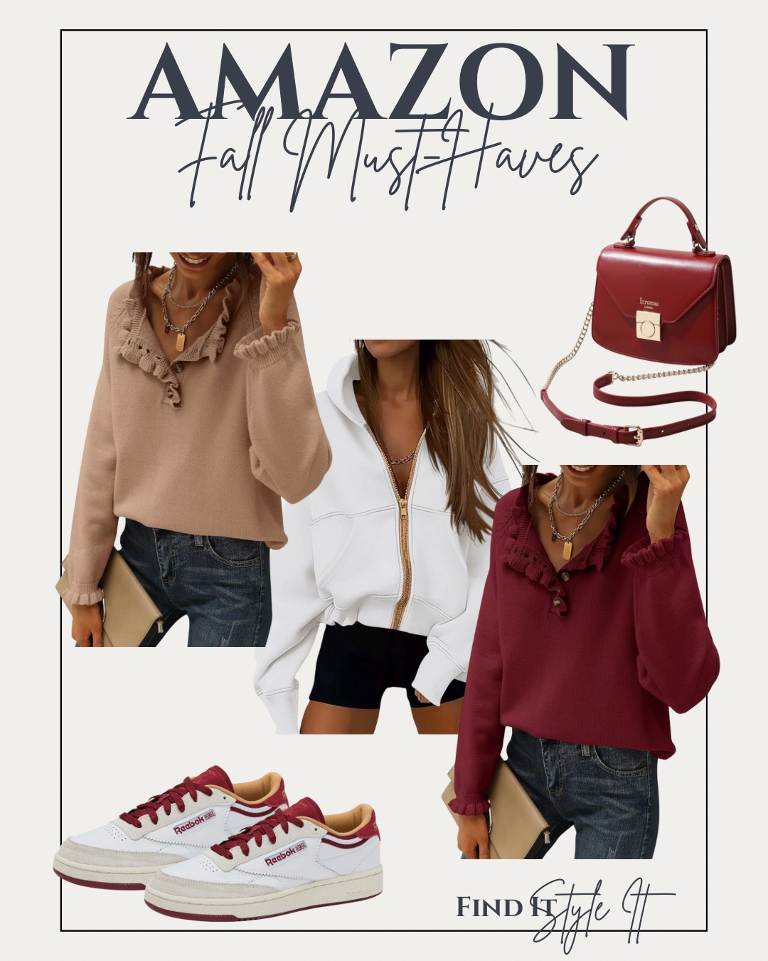 Amazon's affordable, casual chic winter fashion basics you need!!  Cozy knit sweaters in both neutral and muted colours like burgundy and dark green. 

#ltkunder50
#sneakers
#sweater
#winteroutfit
#winterfashion
#affordablefashion
#LTKFindsUnder100
#LTKFindsUnder50
#burgundy
#casualfashion
#ltkxprime
#ltkxprimeday
#looksforless
#teacheroutfit
#casualwear
#blackfriday
#cybermonday
#giftguide

#LTKcanada #LTKwinter #LTKgiftguide