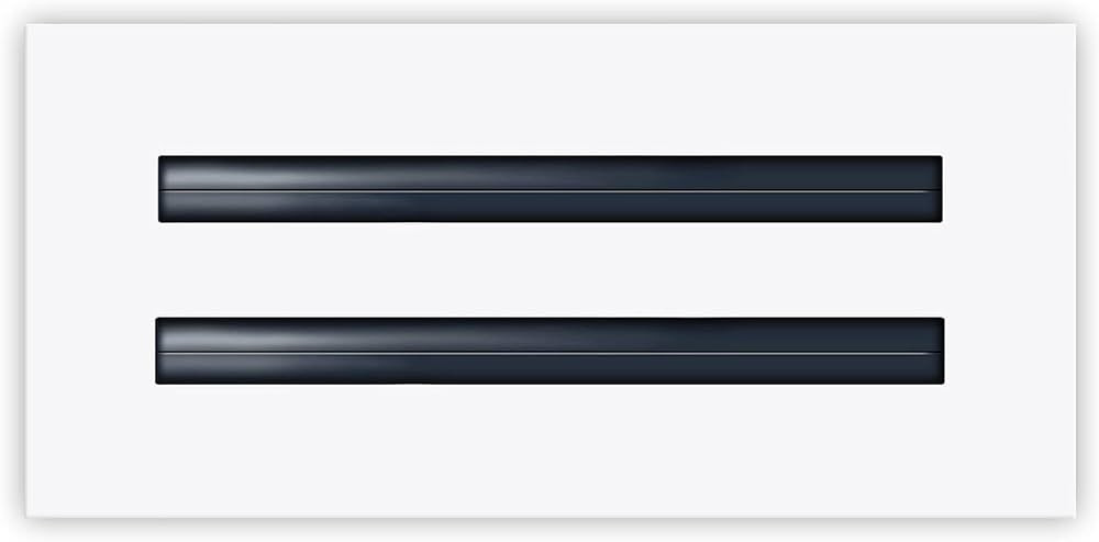 BUILDMART - 10x4 Modern AC Vent Cover - Decorative White Air Vent - Standard Linear Slot Diffuser... | Amazon (US)