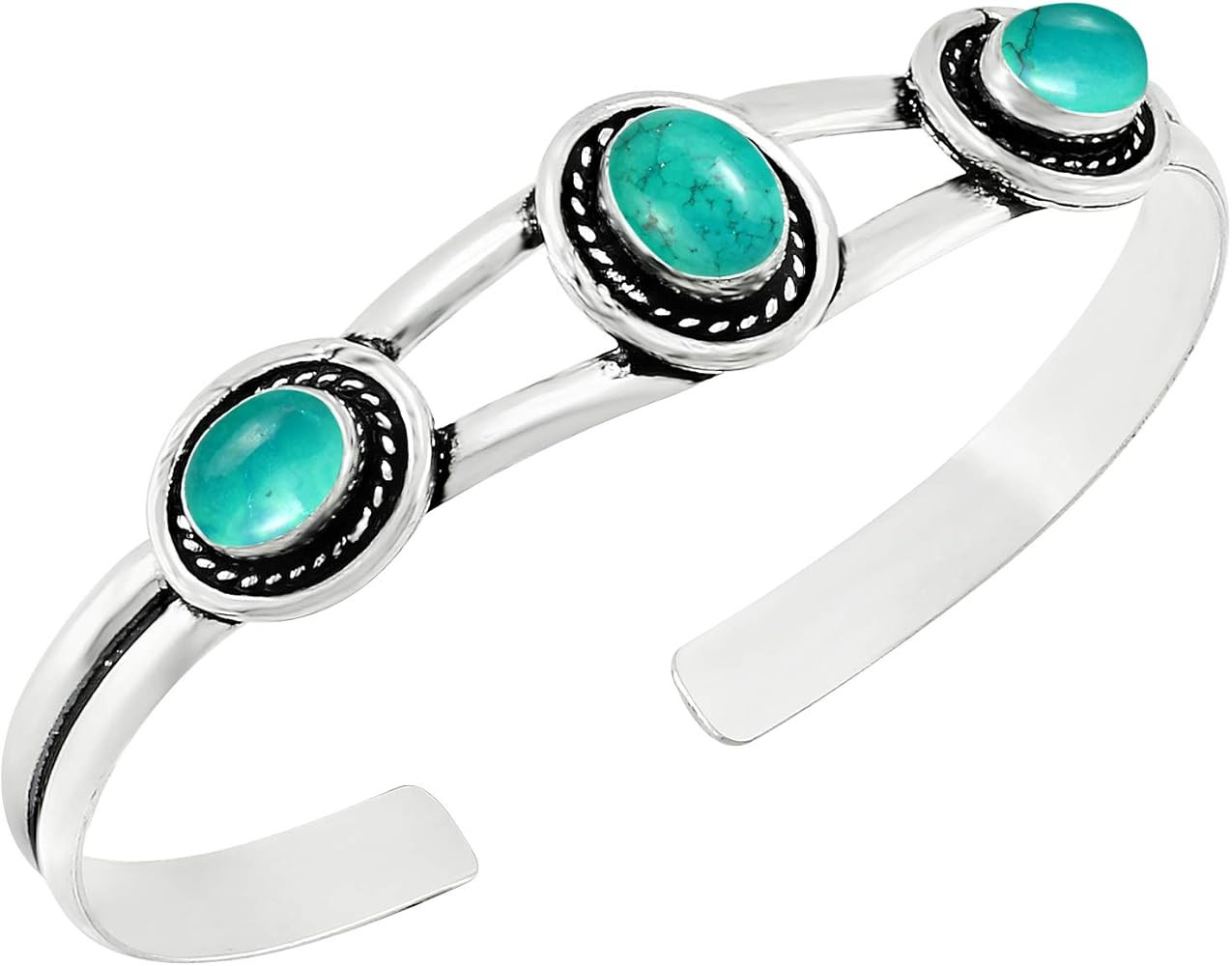 Natural Moonstone Tiger Eye Lapis Malachite Carnelian Labradorite Bangle 7X9MM Oval Shape 925 Sil... | Amazon (US)