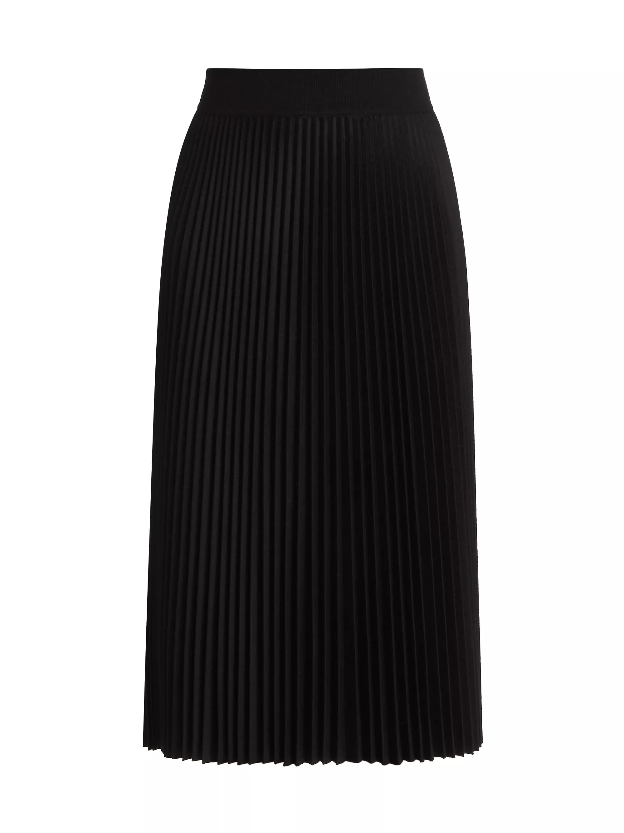 Sunburst Pleated Wool-Blend Midi-Skirt | Saks Fifth Avenue