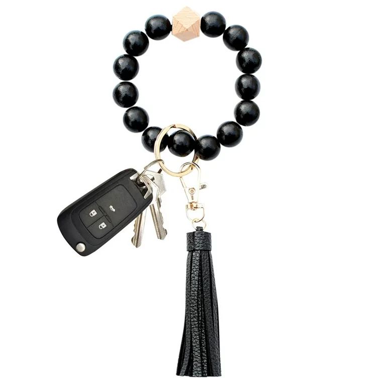 jbyrvq Beautiful Keychain Bracelet Wristlet Key Ring Beaded Bangle Key Chains For Women | Walmart (US)