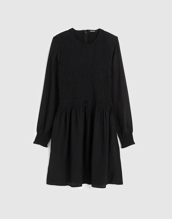 Long-Sleeve Smocked Mini Dress | Madewell