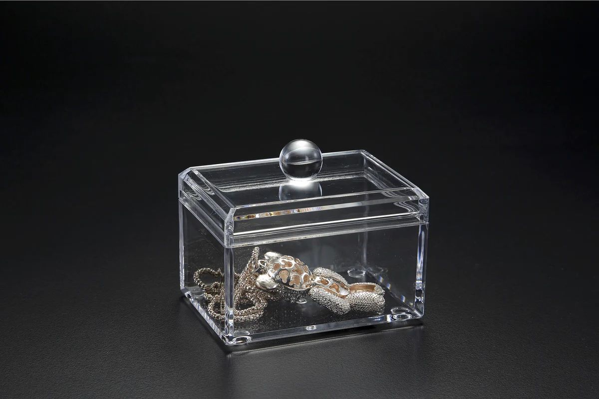 Catcall Box W/ Lid | Clear Home Decor