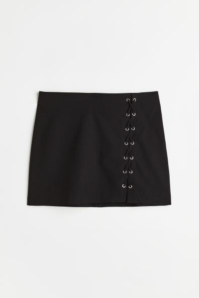 Lacing-detail Twill Skirt | H&M (US + CA)