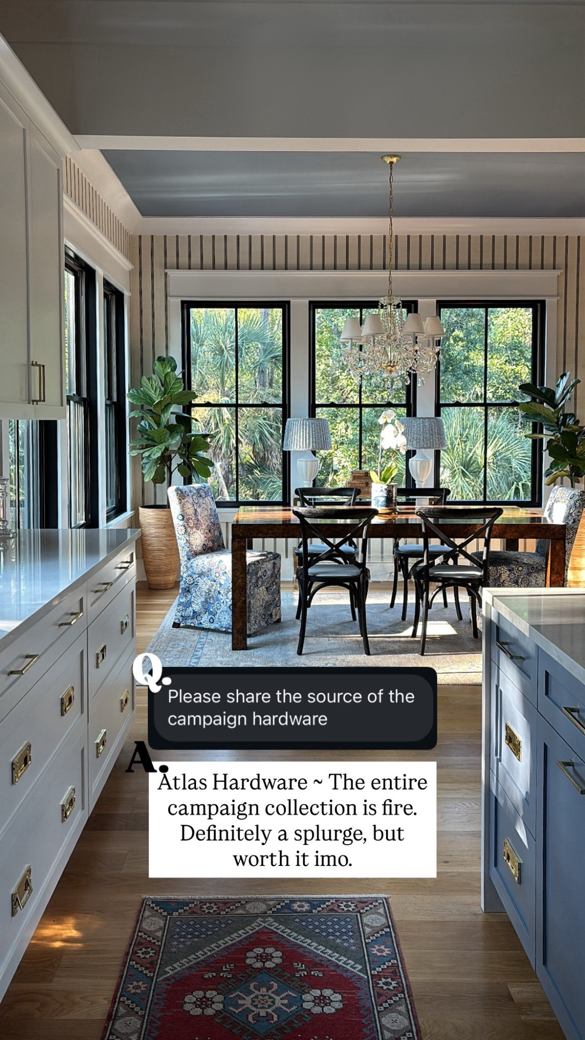 6 years in, and I still adore this campaign-style cabinet hardware. I wanted the look of furniture pulls and these delivered! ✨ A splurge but worth it! 

#LTKHome