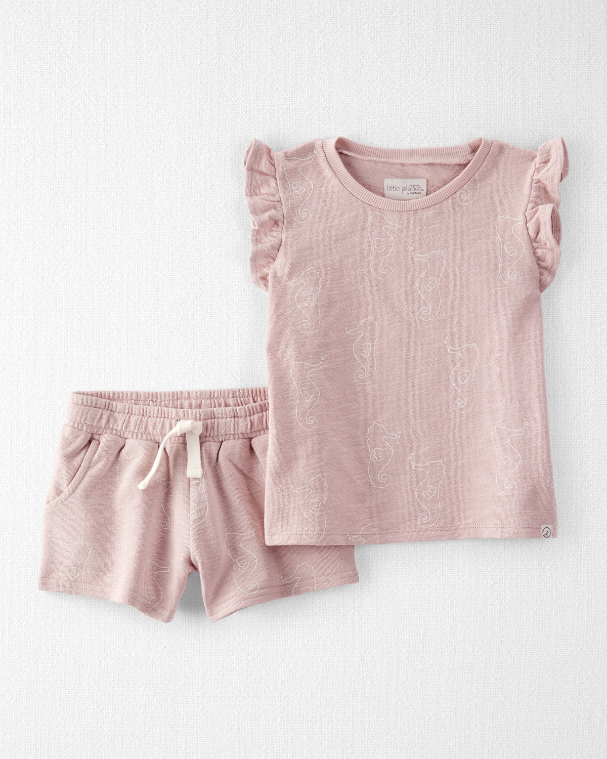 Toddler 2-Piece Seahorse-Print Set Made with Organic Cotton - Little Planet | Carter's | Carter's Inc