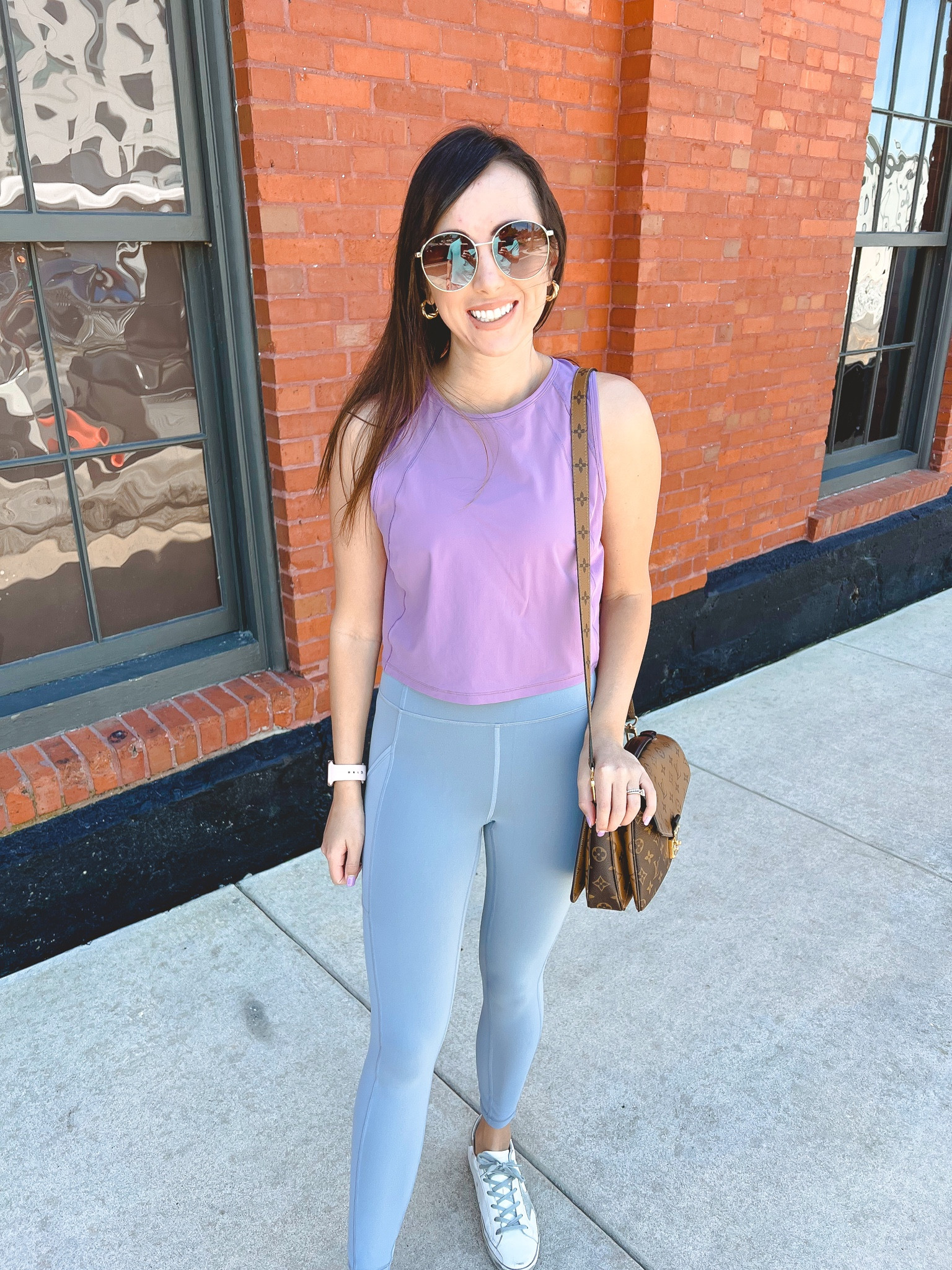 Lululemon sculpt tank in wisteria purple (size 6) with invigorate leggings in chambray (size 4)



#LTKfit #LTKFind #LTKunder100