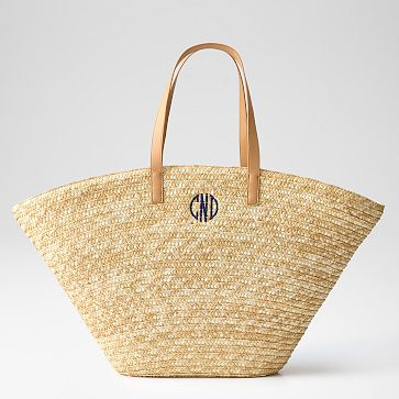 Marina Oversized Straw Tote | Mark and Graham