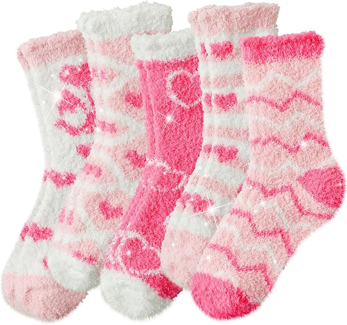 TEHOOK Thicker Warm Fuzzy Socks-Gifts for Women-Fluffy Cozy Socks-Stocking Stuffer-Women Socks Si... | Amazon (US)