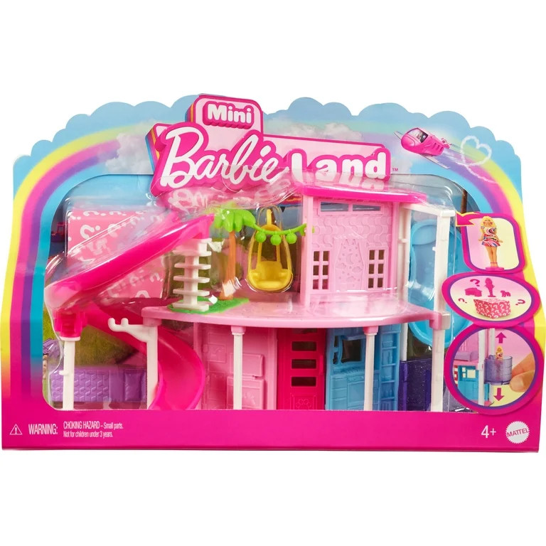 Barbie Mini BarbieLand Doll House Playsets with 1.5-Inch Doll, Furniture & Accessories (Styles Ma... | Walmart (US)