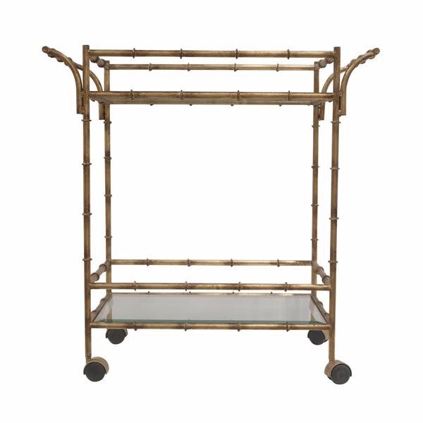 The Bamboo Trolley Bar Cart | Mintwood Home