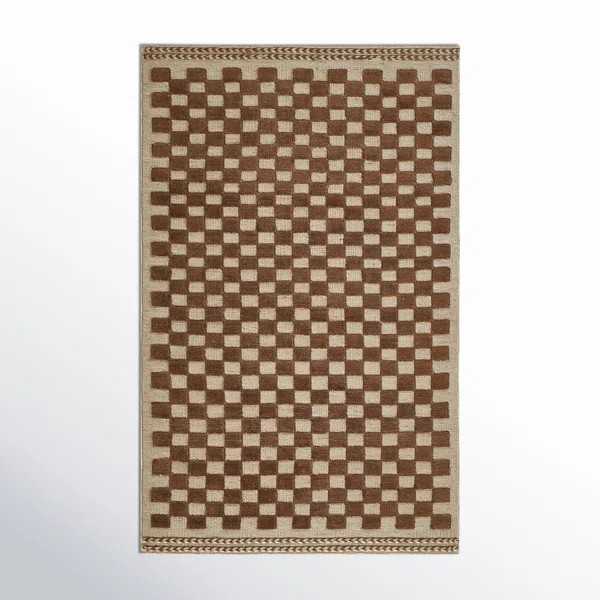 Azle Wool Checkered Indoor Rug | Wayfair North America