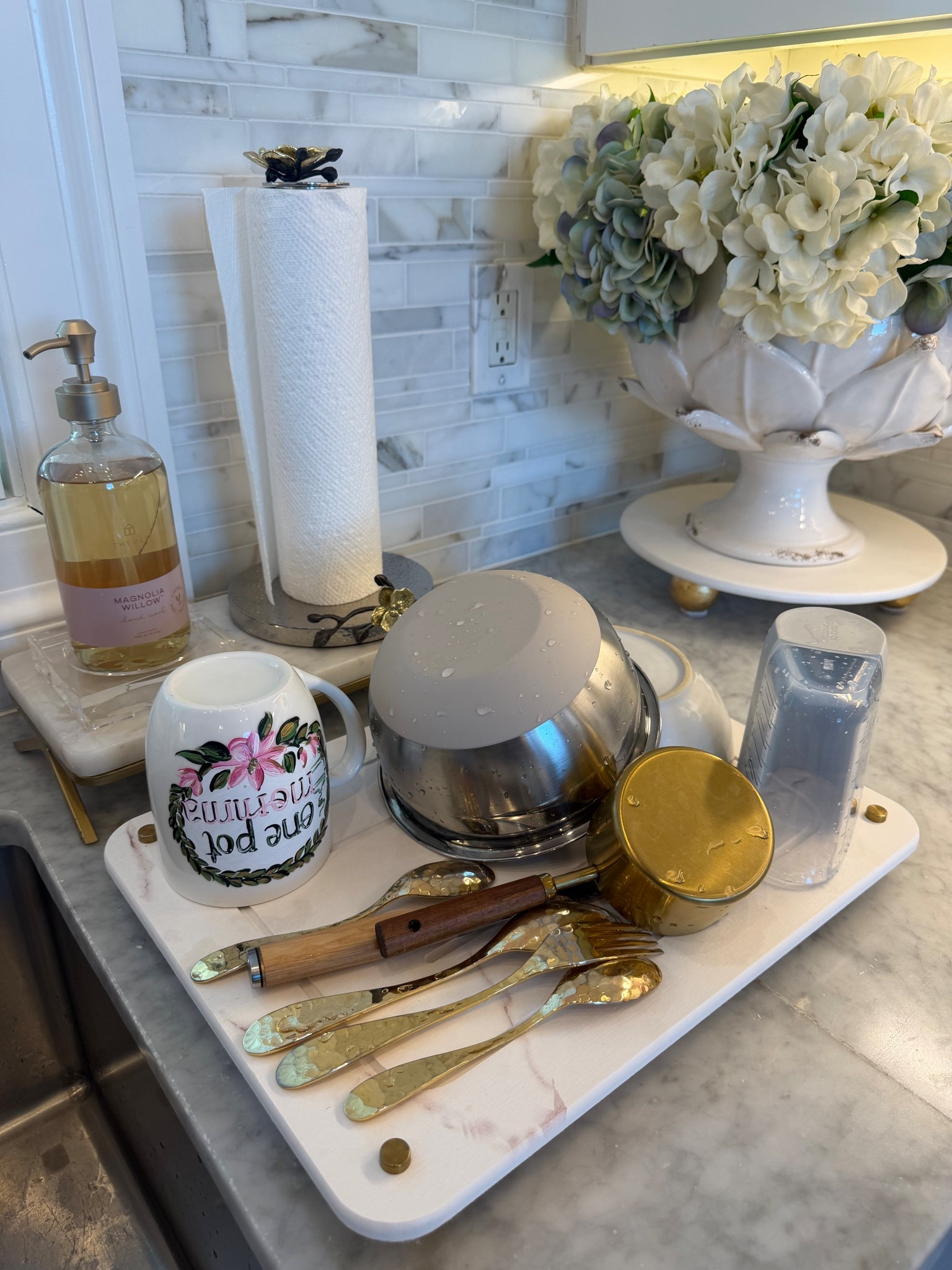 This dish drying stone is my new favorite addition!!!
#amazonfind