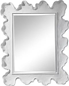 Uttermost Sea Coral Matte White 27 1/4" x 34 1/4" Vanity Wall Mirror | Amazon (US)