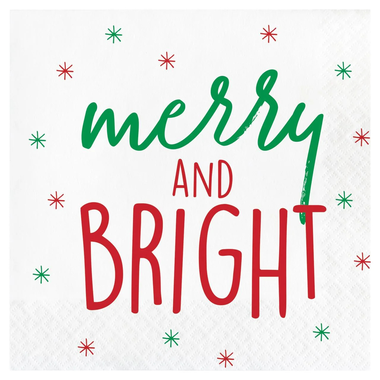 Red and Green Christmas Trees Disposable Paper Napkins, 6.5 in x 6.5 in, 32 Count, by Holiday Tim... | Walmart (US)