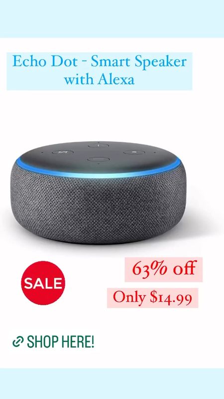 Echo dot - speaker with Alexa on sale!

#LTKGiftGuide #LTKsalealert #LTKSeasonal