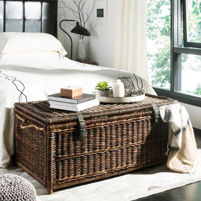 happimess Caden 46" Wicker Storage Trunk, Brown | Target