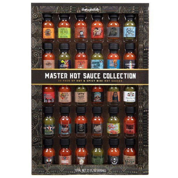 Thoughtfully Gourmet, Master Hot Sauce Collection Gift Set, Set of 30 | Walmart (US)