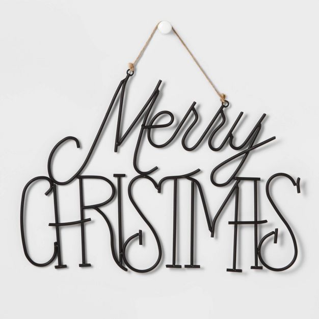 Wire 'Merry Christmas' Sign Black - Wondershop™ | Target