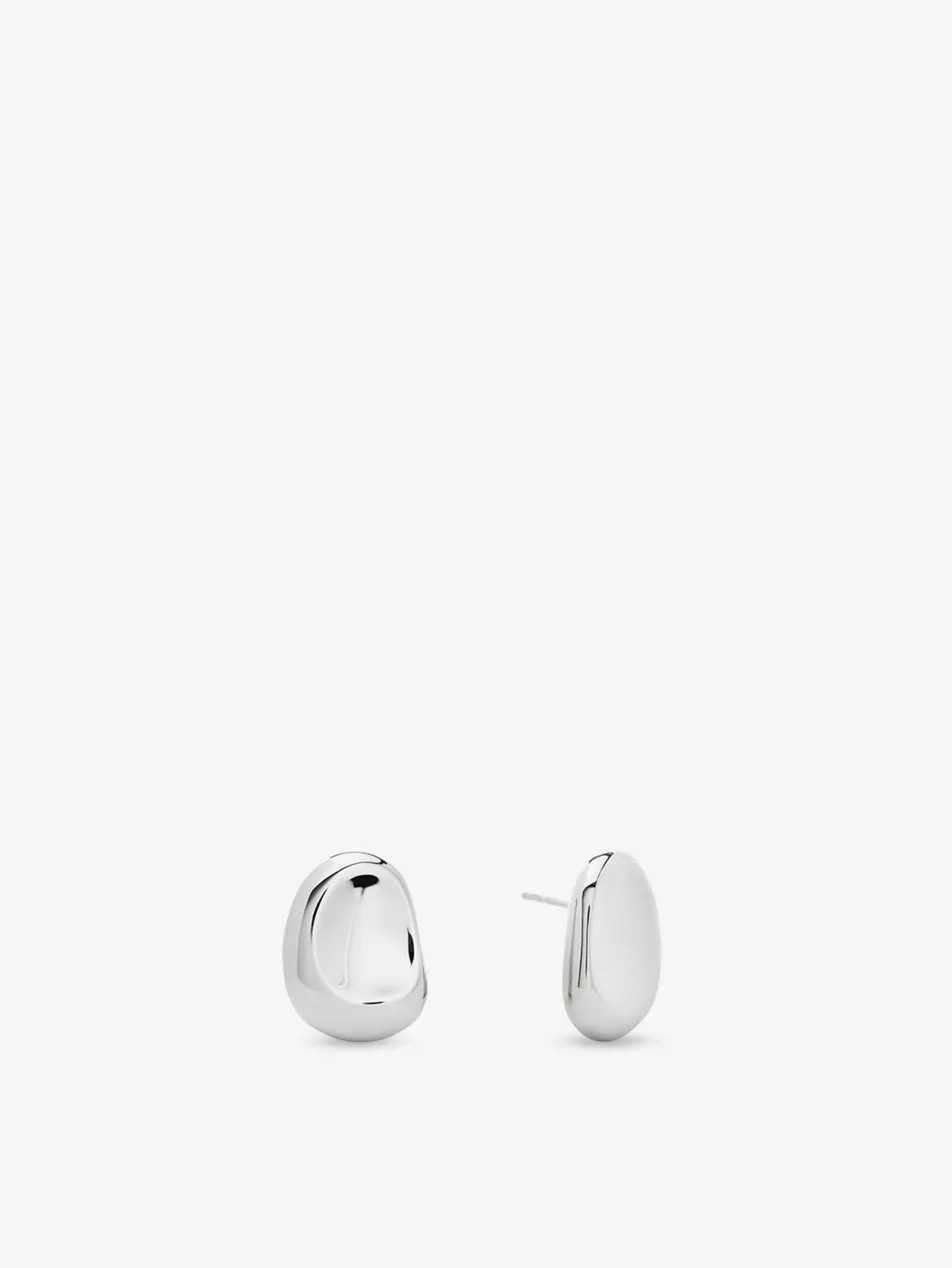 Aria Bold Sterling-Silver Stud Earrings | Selfridges