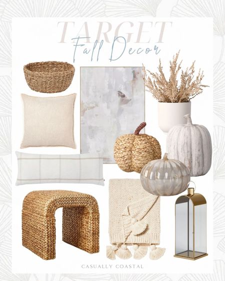Loving all of the neutral & blush tones this fall at Target! So warm & cozy while still light and coastal!
- 
Target home decor, Target coastal home, Fall decor, coastal Fall decor, coastal fall home decor, neutral fall decor, fall living room decor, neutral home, coastal home, lake home, beach house, woven pumpkins, glass pumpkins, faux grass, gold metal lantern, bread basket, plaid lumbar pillow, linen oversized pillow, pom pom throw, woven end table, woven side table, affordable side tables, living room furniture, target side tables, modern coastal, abstract art, tonal art, neutral art, coastal artwork, calming artwork, oversized artwork, target artwork, living room art, casually coastal, neutral fall pillows, affordable fall pillows, target fall pillows, fall home accessories, target throw blankets

#LTKhome #LTKfindsunder50 #LTKfindsunder100