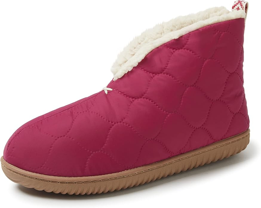 Dearfoams Women's and Men's Indoor/Outdoor Warm Up Bootie Slipper | Amazon (US)