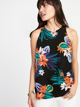 Relaxed High-Neck Sleeveless Top for Women | Old Navy US