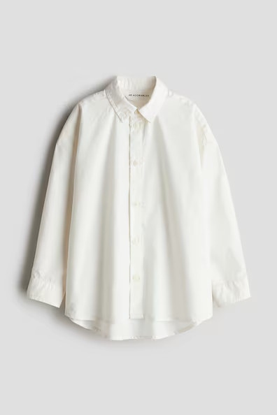 H & M - Cotton Shirt - White | H&M (US + CA)